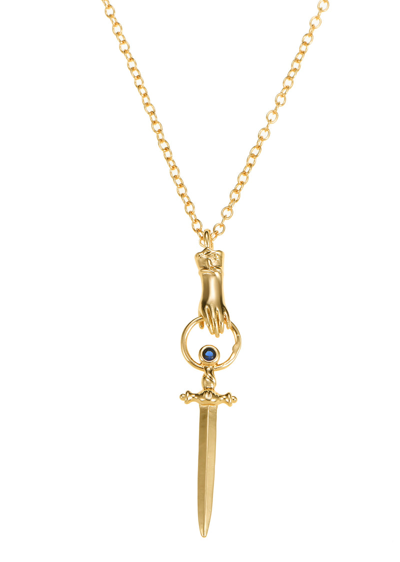 Your Queen Sword Golden Necklace