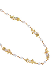 Laurent Pearl Golden Necklace