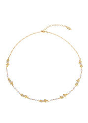 Laurent Pearl Golden Long Chain Necklace