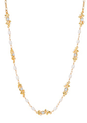 Laurent Pearl Golden Necklace