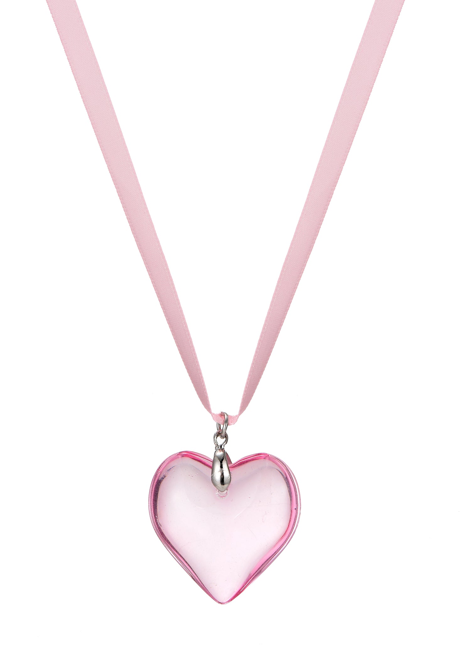 Isabelle Pink Dream Velvet Heart Necklace