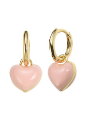 Eva Pink Love Earrings