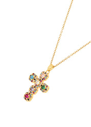 In Name Of Rose Cross Necklace - Mini