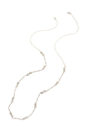Laurent Pearl Golden Long Chain Necklace