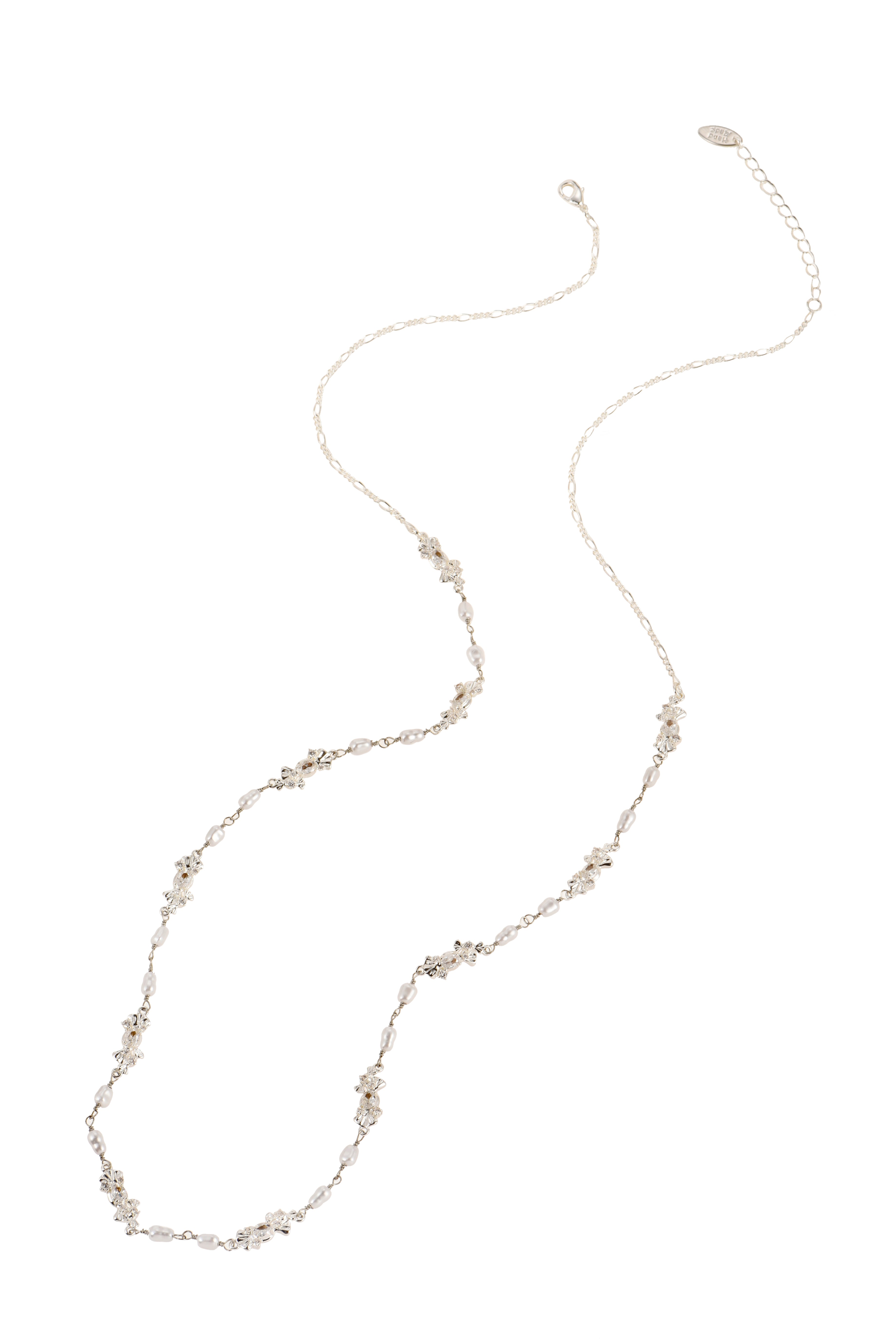 Laurent Pearl Golden Long Chain Necklace
