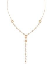 Hayes Glittering Golden Lariat Necklace II