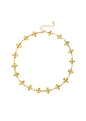 Henri Gothic Cross Golden Necklace