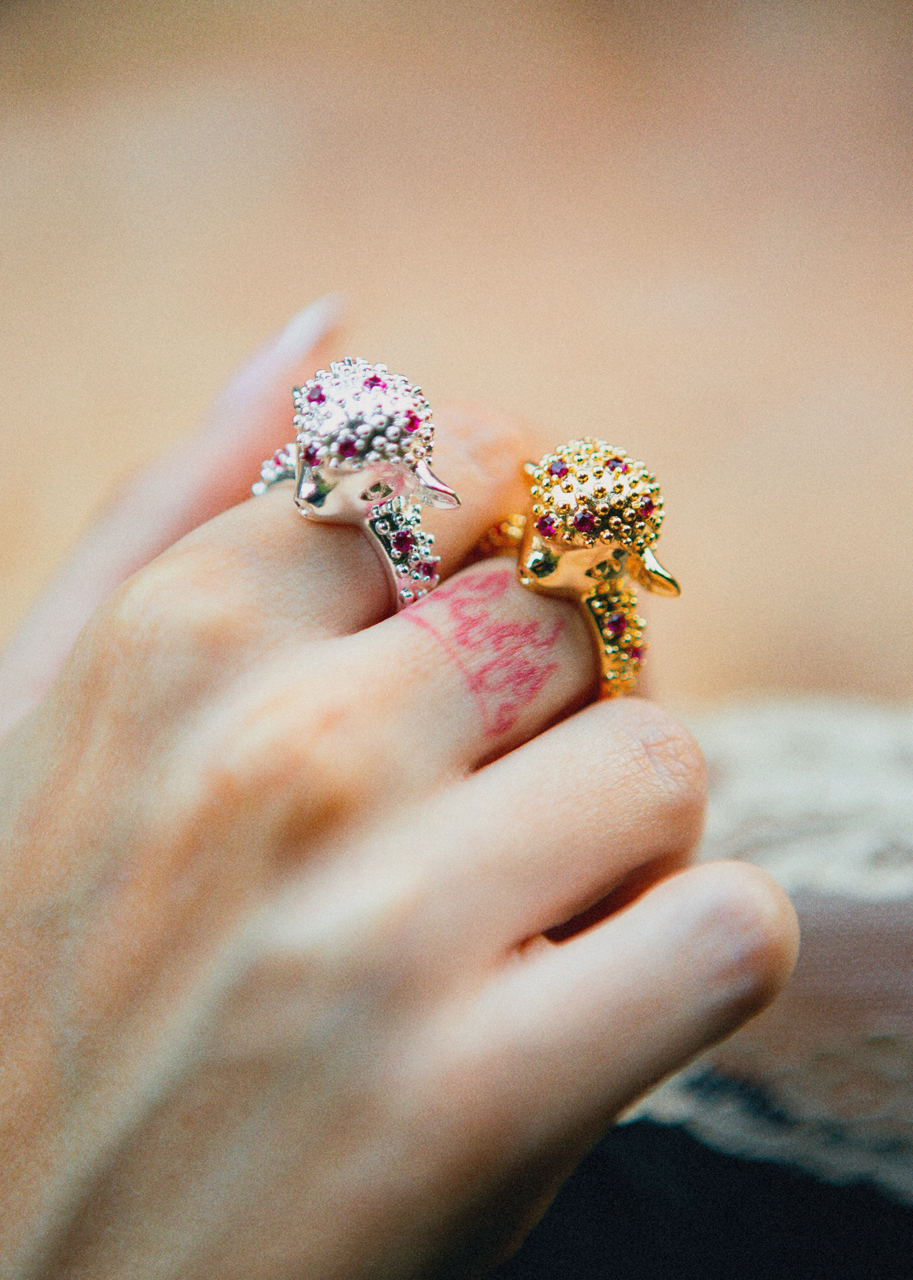 Blissful Seraphim - Gentle Lamb Ring in Silver