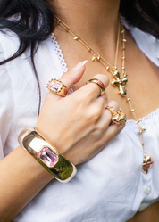 Blissful Seraphim - Rose Bangle in Golden