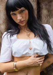 Blissful Seraphim - Rose Bangle in Golden