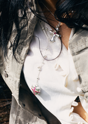 Blissful Seraphim - Gentle Heart Necklace in Silver