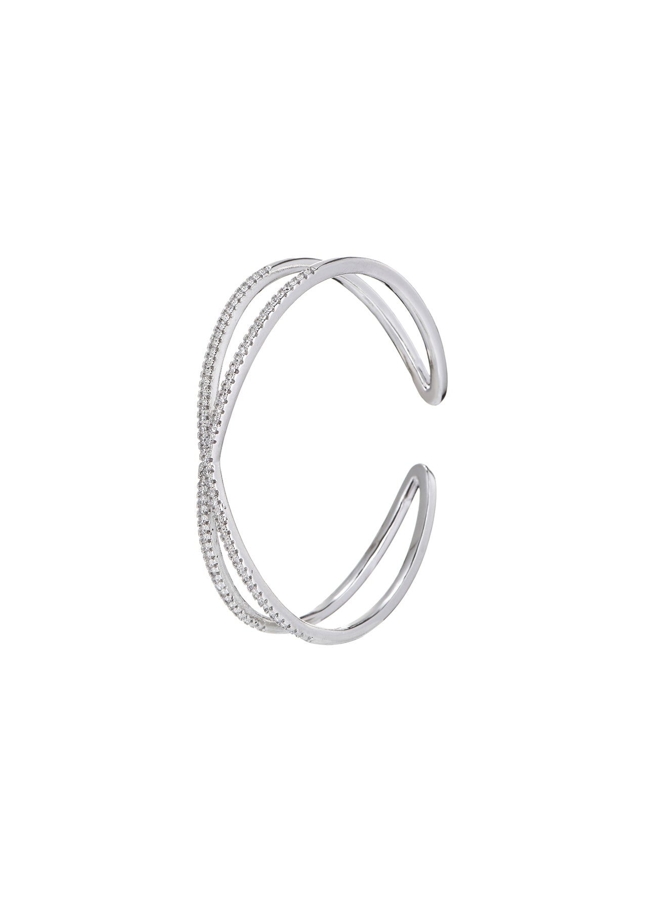 Branda Glittering Silver Bracelet