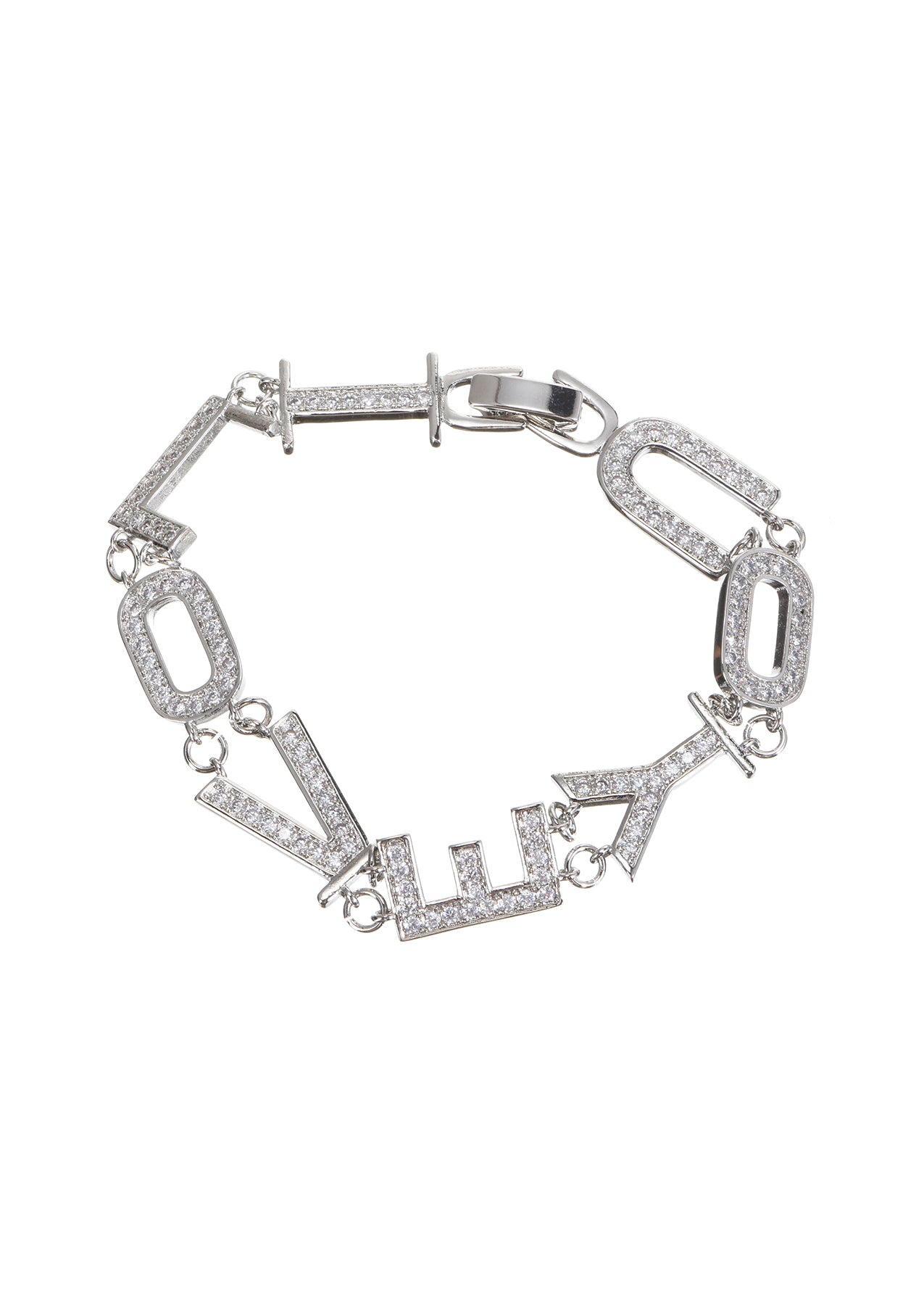 Glittering Love Silver Bracelet