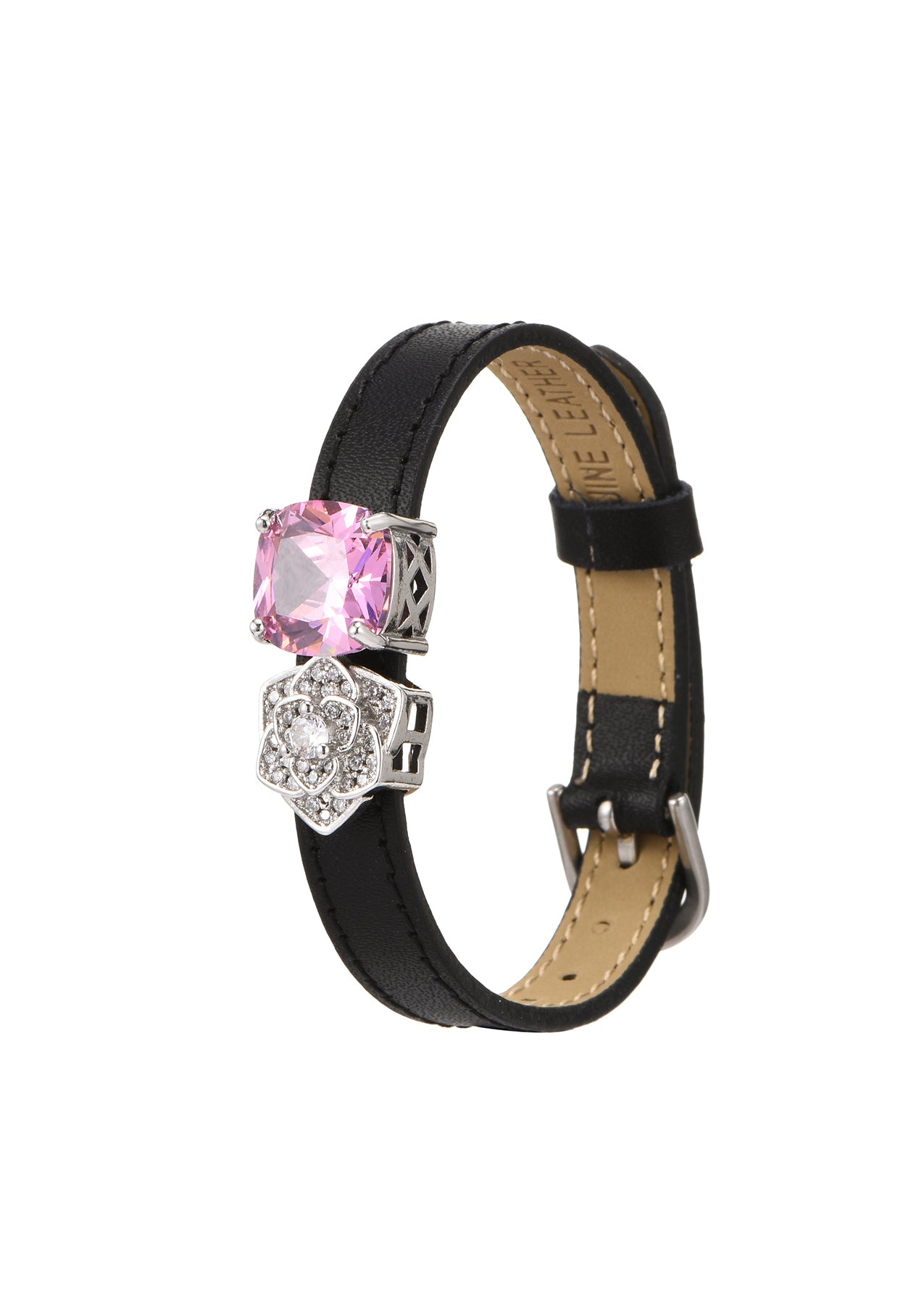 アクセサリー MIGHTY BRACELET Amazon.com: Zysta Engraving Genuine Leather Bracelet Punk