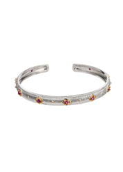 Colette Red Silver Bracelet