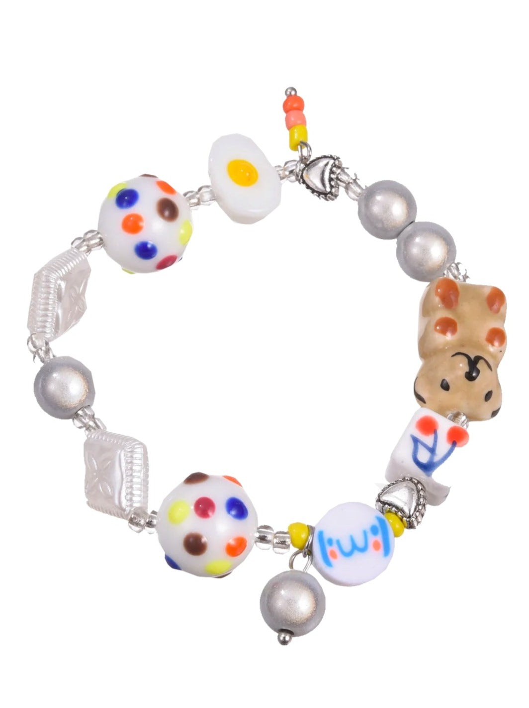 Linda pulsera con cuentas de oso