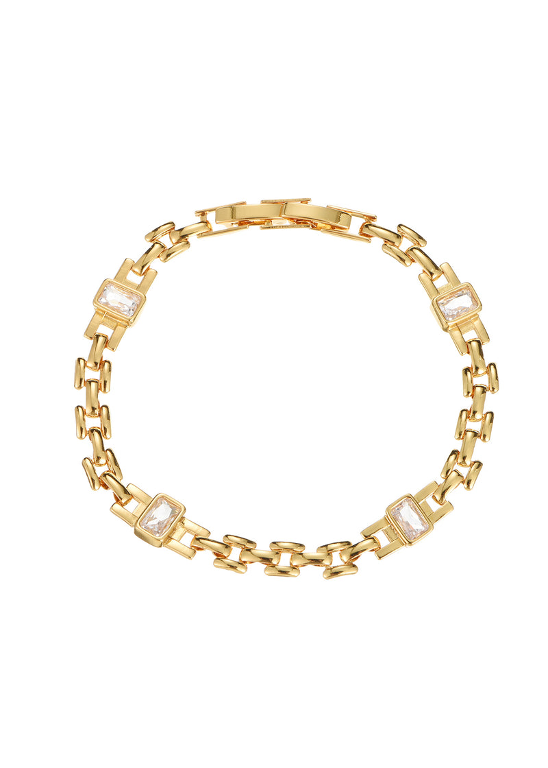 Amelie Glittering Golden Bracelet - I