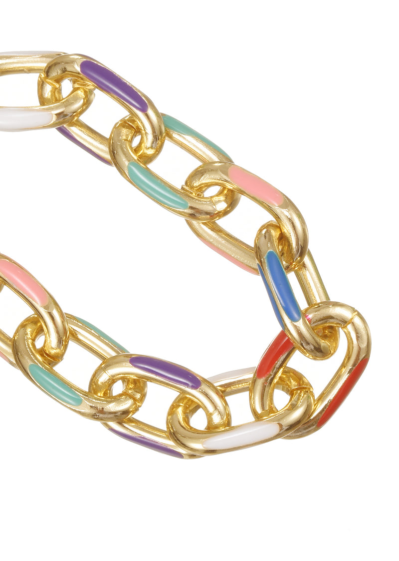 Bracelet chaîne coloré Amélie à New York