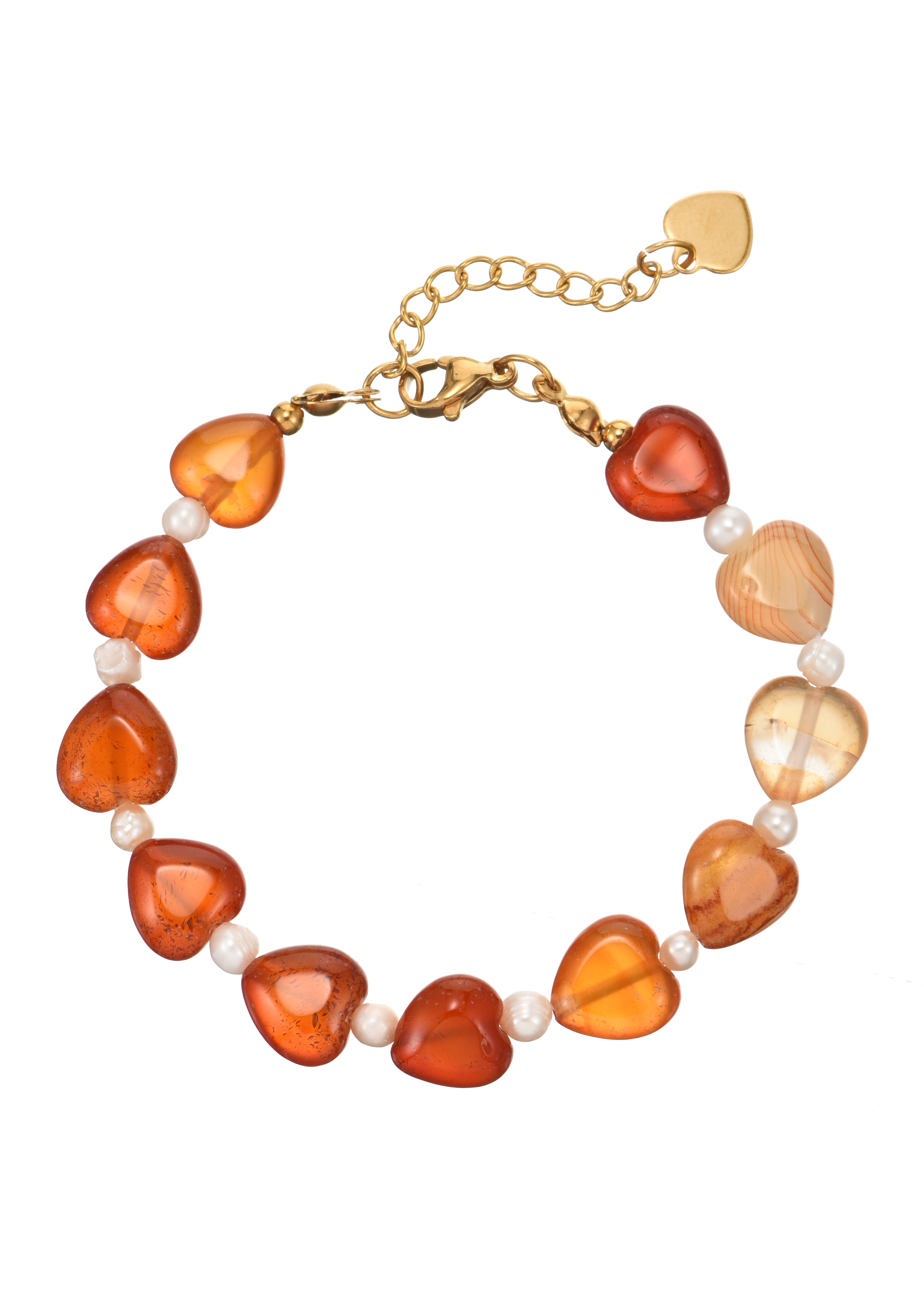 Riley Love in Carnelian Stone Bracelet