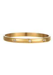 Delilah Diamond Golden Bracelet