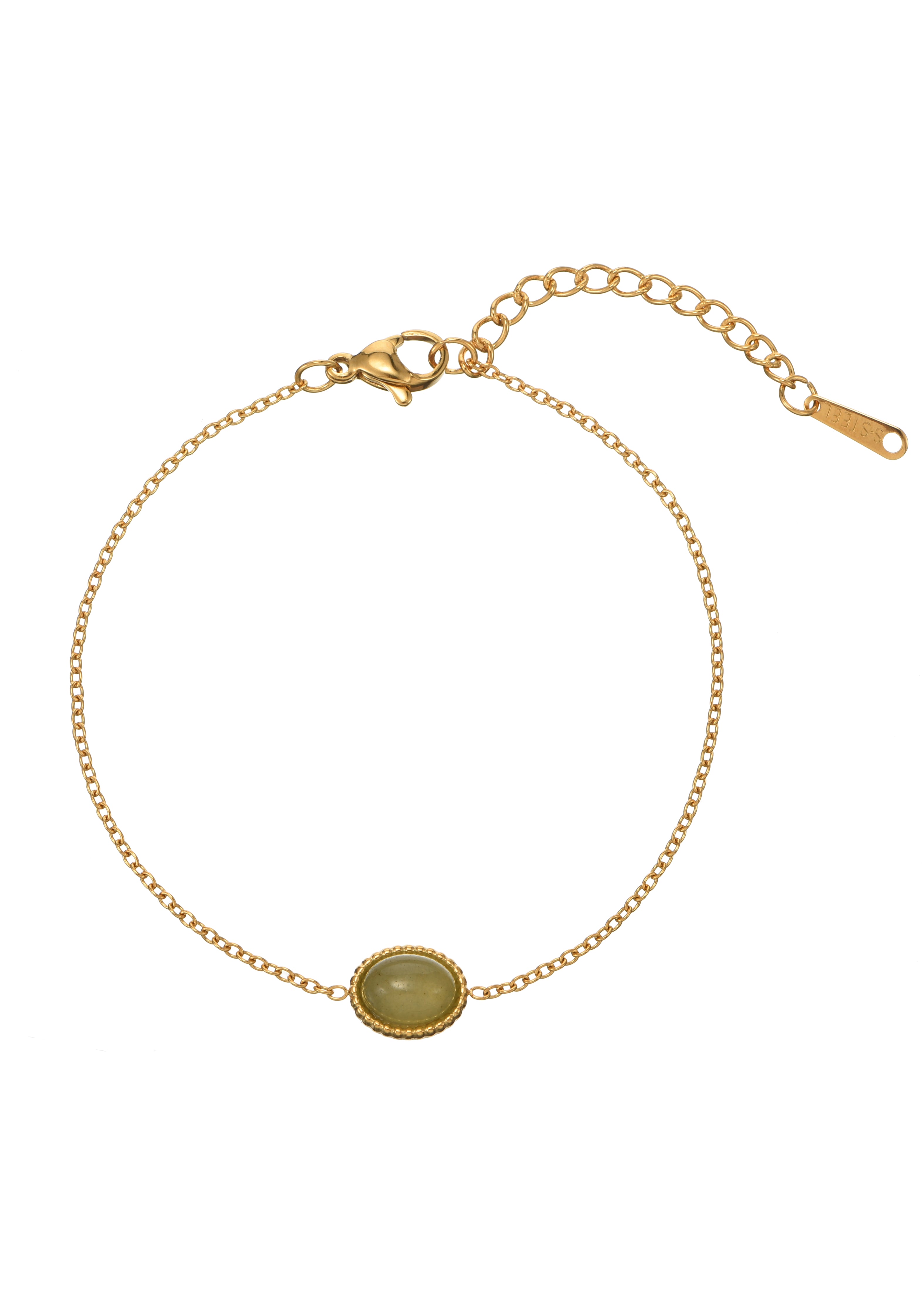 Jaded Jade Golden Bracelet