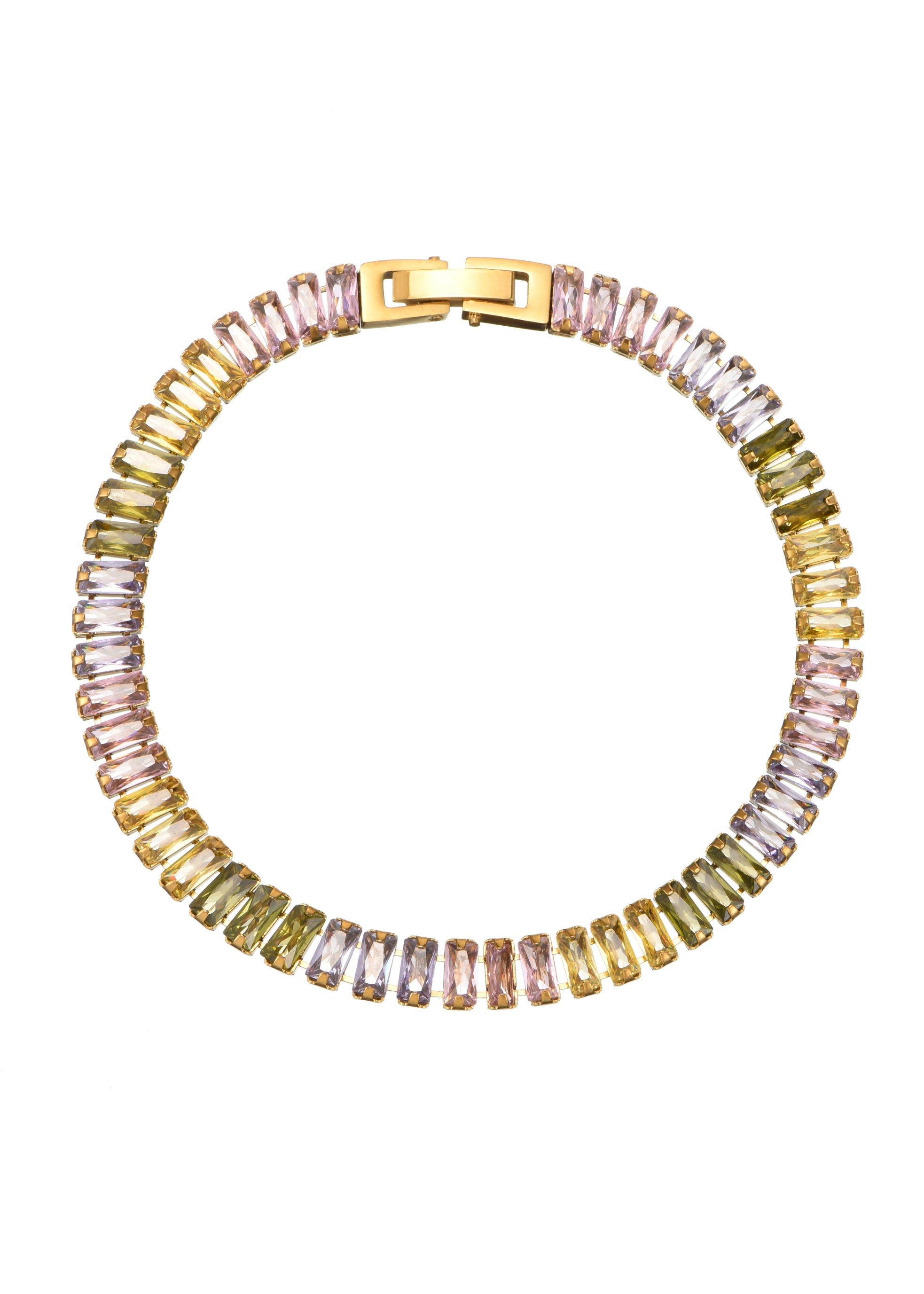 Eleni Colorful Golden Bracelet