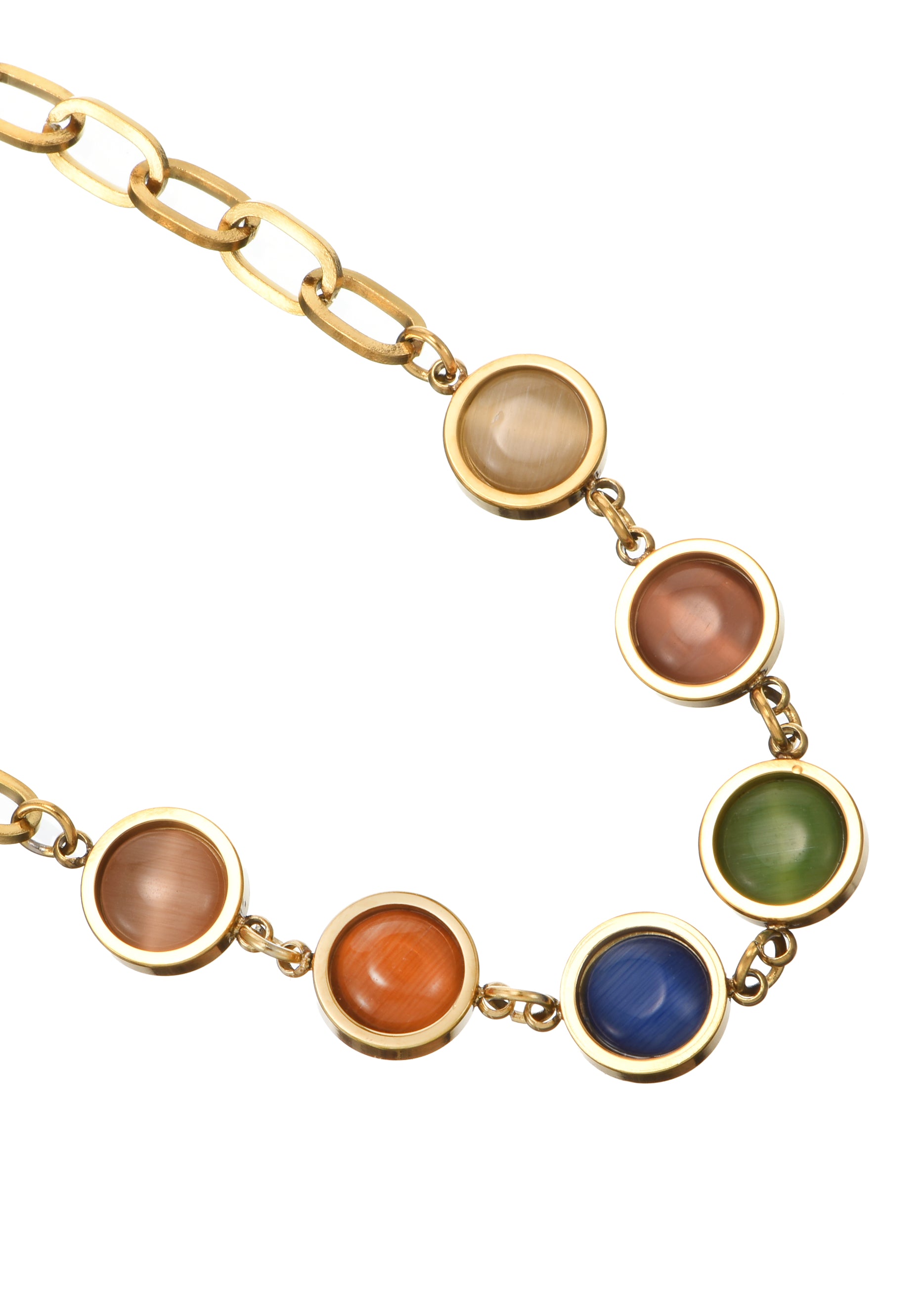 Antonella Colorful Golden Bracelet