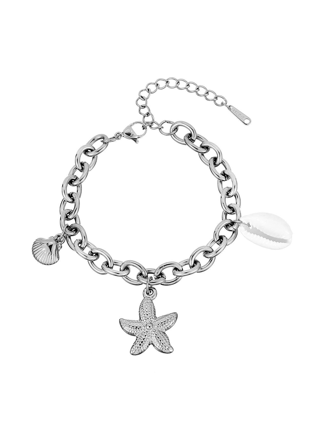 Natalie Starfish Shell Silver Bracelet