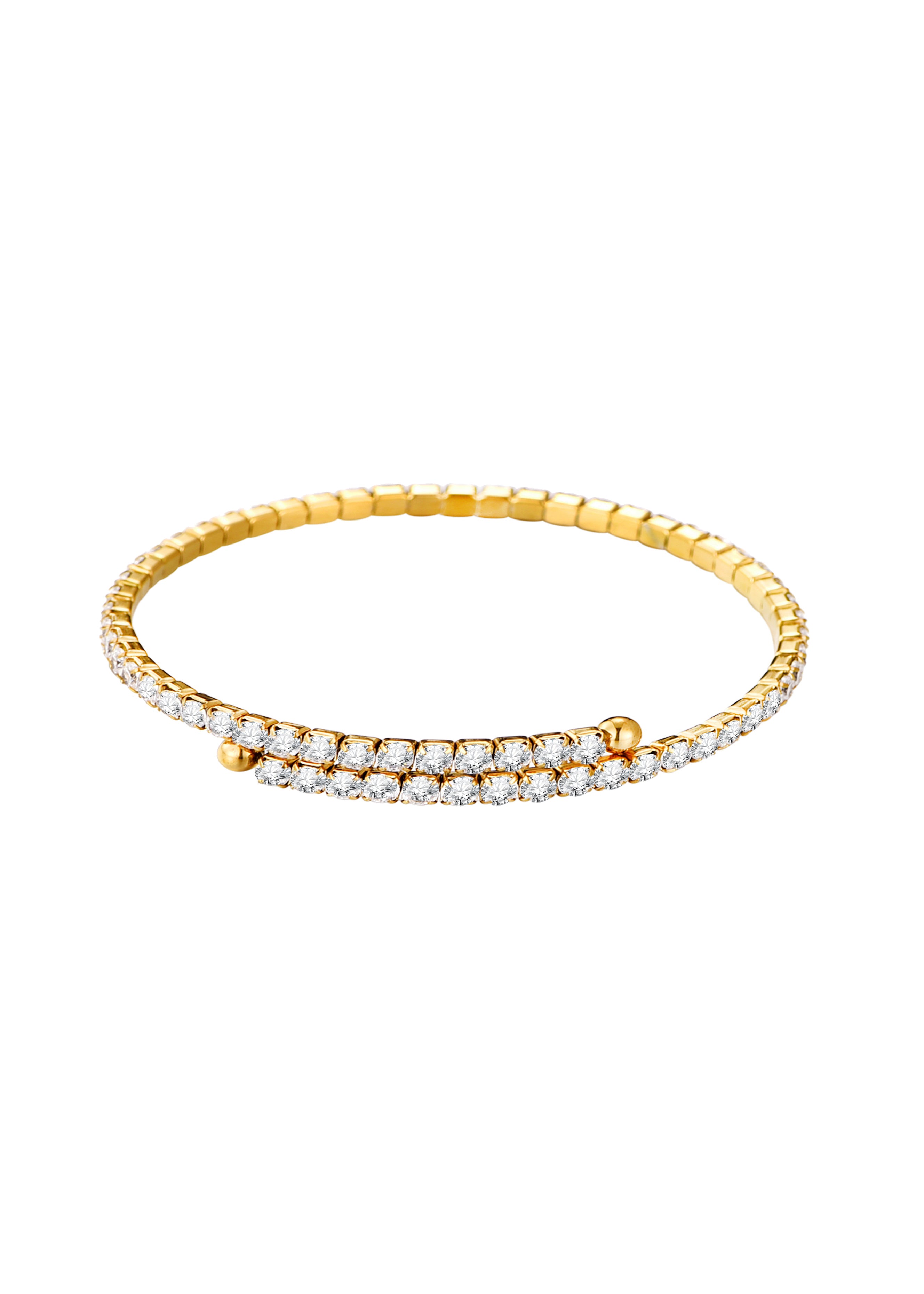 Flex Golden Glittering Golden Bracelet