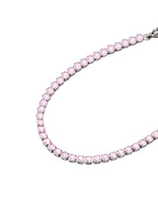Abel Pink Glittering Silver Bracelet - I