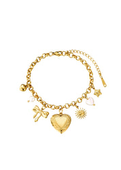 Jill Golden Charm Bracelet