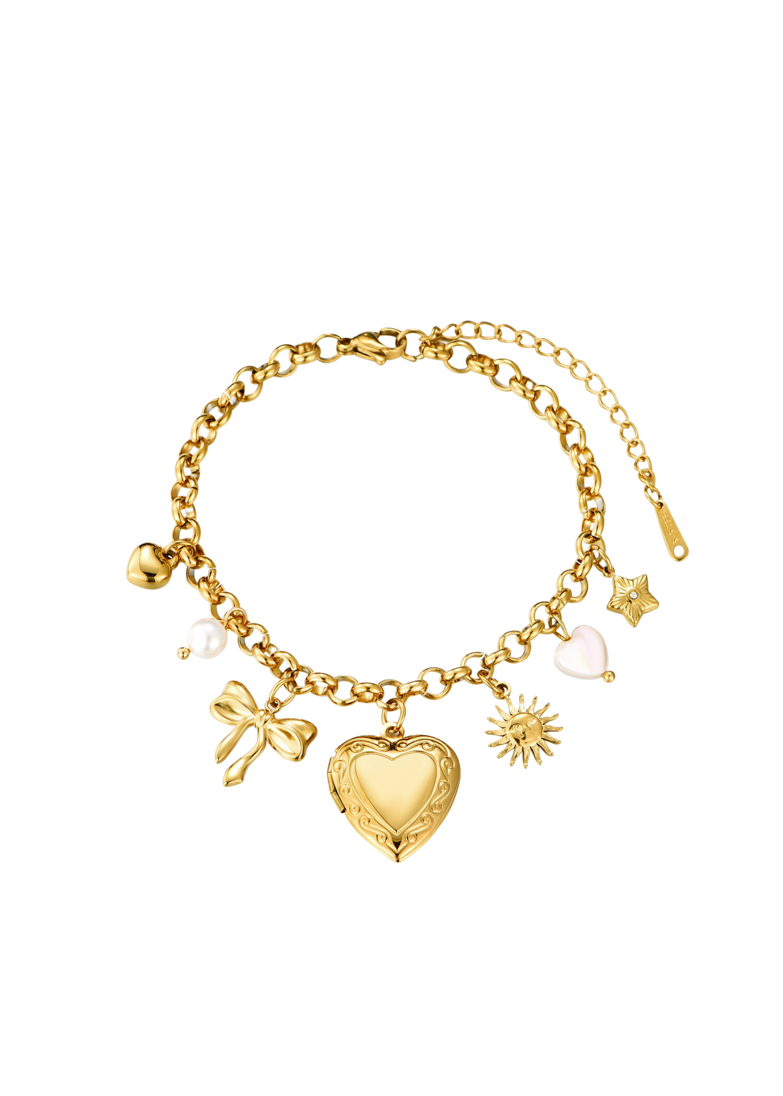 Jill Golden Charm Bracelet