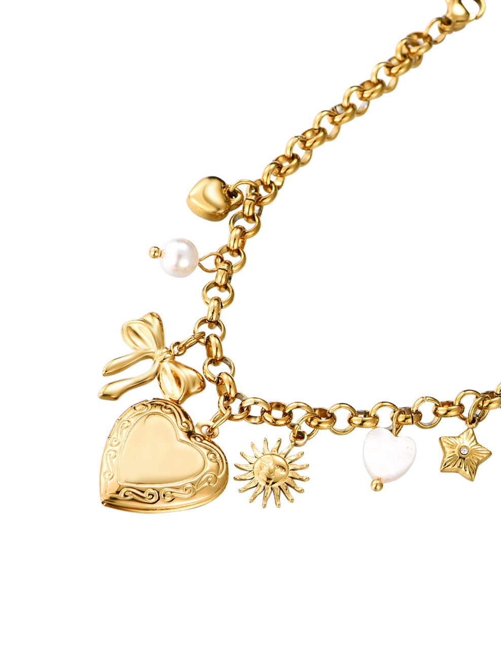 Jill Golden Charm Bracelet