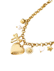 Jill Golden Charm Bracelet