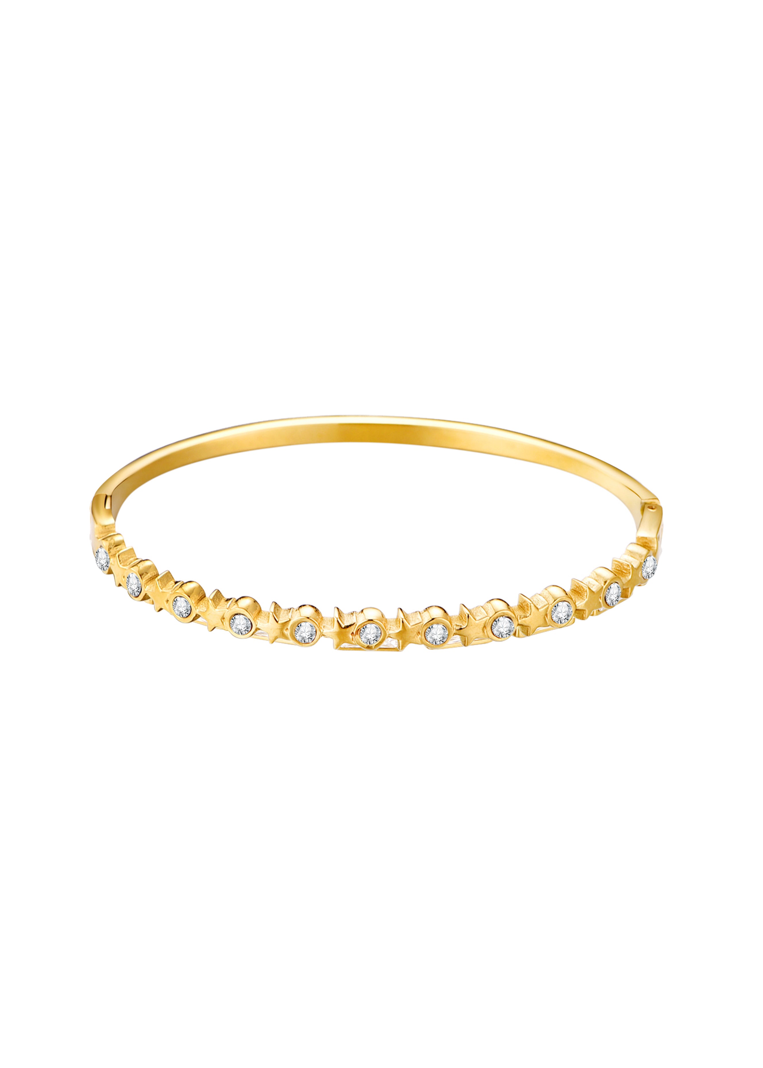 Delilah Glittering Golden Bracelet - III Star