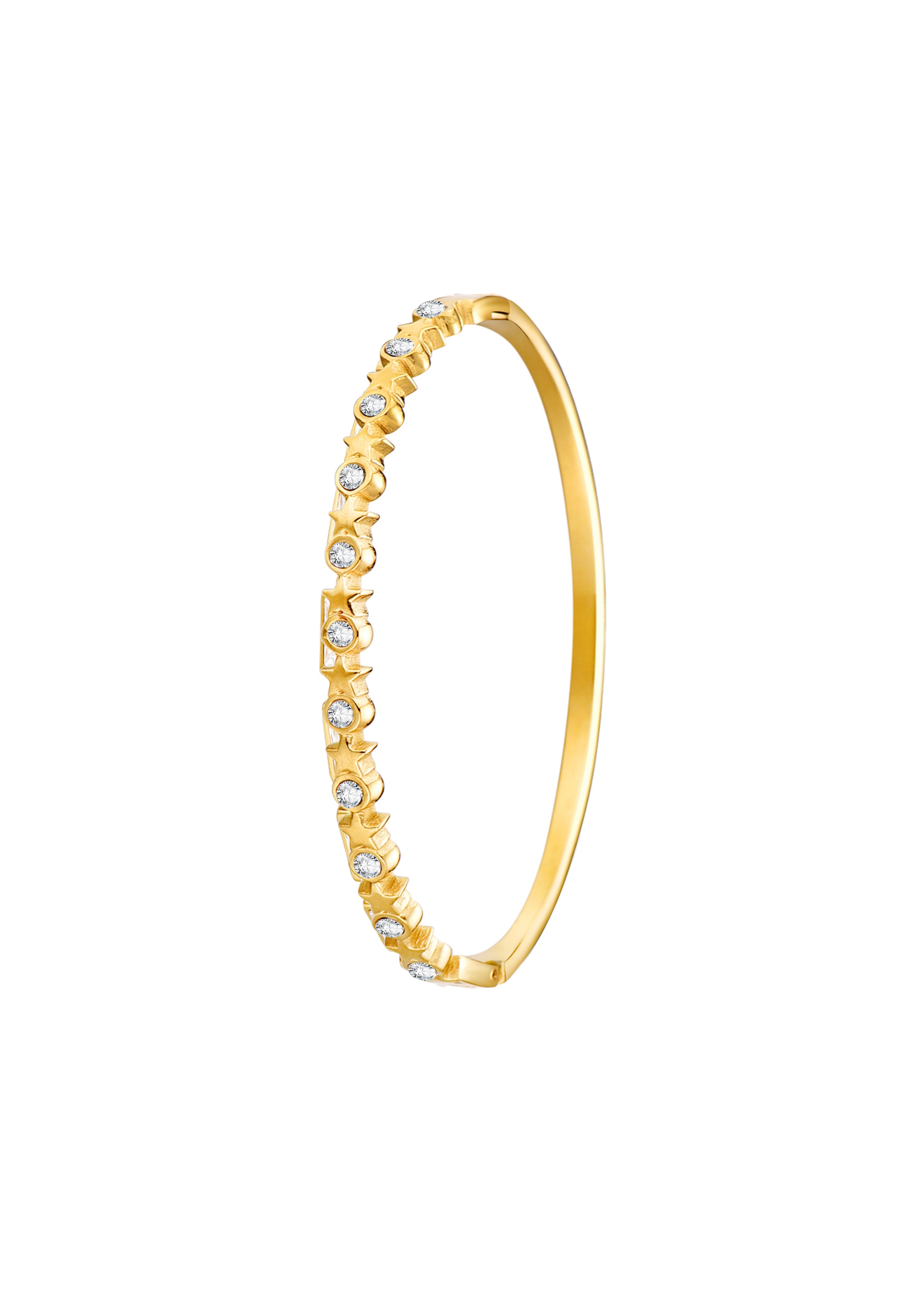 Delilah Glittering Golden Bracelet - III Star