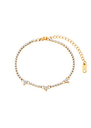Amelie Glittering Golden Bracelet - V