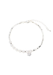 Mina Pearl Silver Bracelet