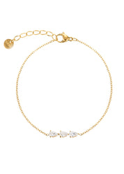 Vinny Diamond Glittering Golden Bracelet