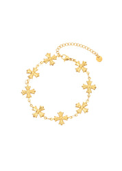 Henri Gothic Cross Golden Bracelet