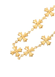 Henri Gothic Cross Golden Bracelet