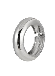 Tann Chunky Bangles Bracelet - Silver A