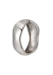 Tann Chunky Bangles Bracelet - Silver B