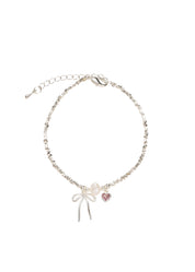 Mina Bow Silver Bracelet