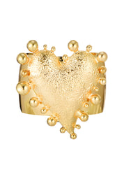 Elly Heart Chunky Bangle - Golden