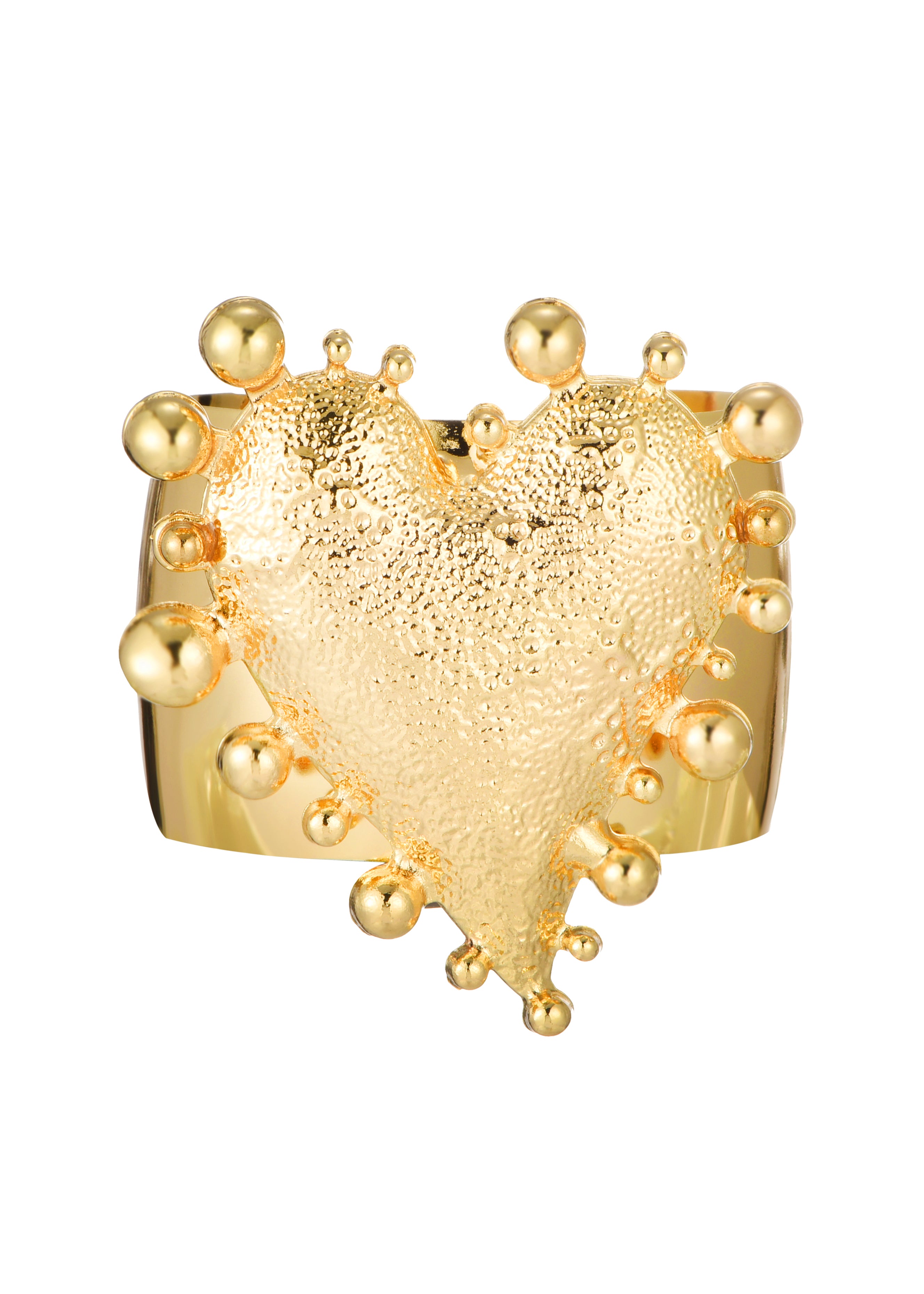 Elly Heart Chunky Bangle - Golden