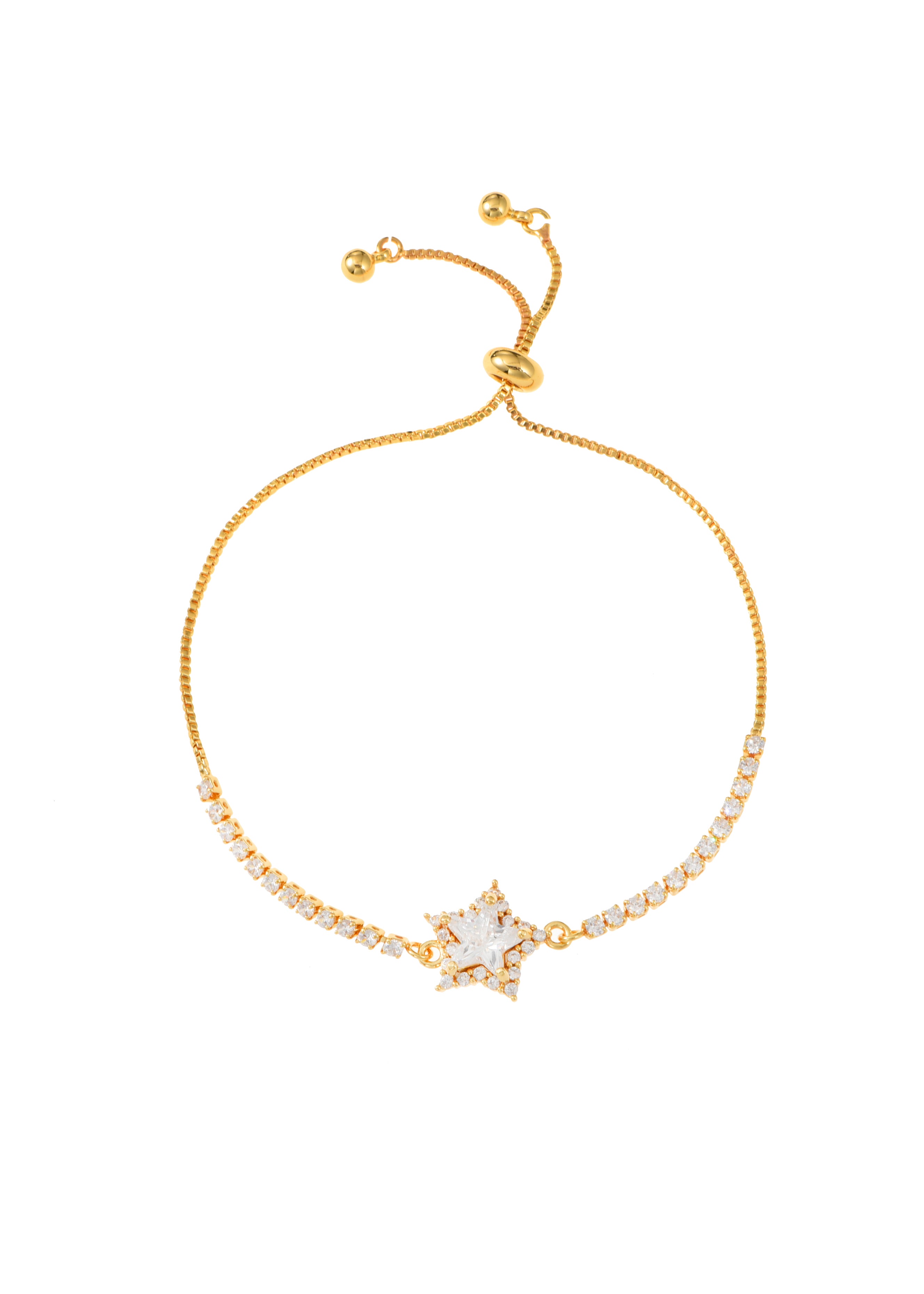 James Star Golden Glittering Bracelet