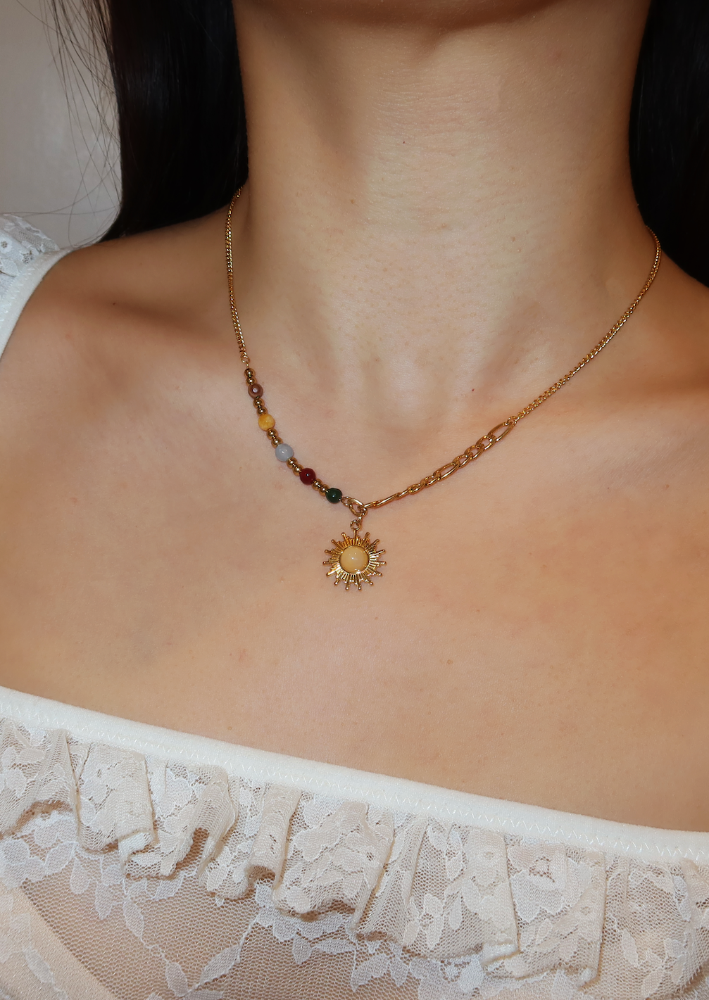 Sonia Soleil Sun Golden Necklace