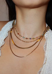 Jess Golden Chain Layers Necklace