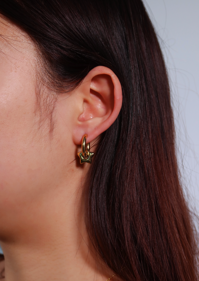 Susanna Star Golden Earrings